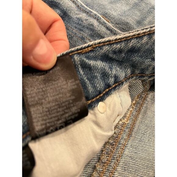 Distressed Gray Straight Leg Jeans - Picture 14 of 15